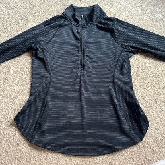 90 degree by reflex quarter zip pullover in charcoal size medium - Picture 8 of 16